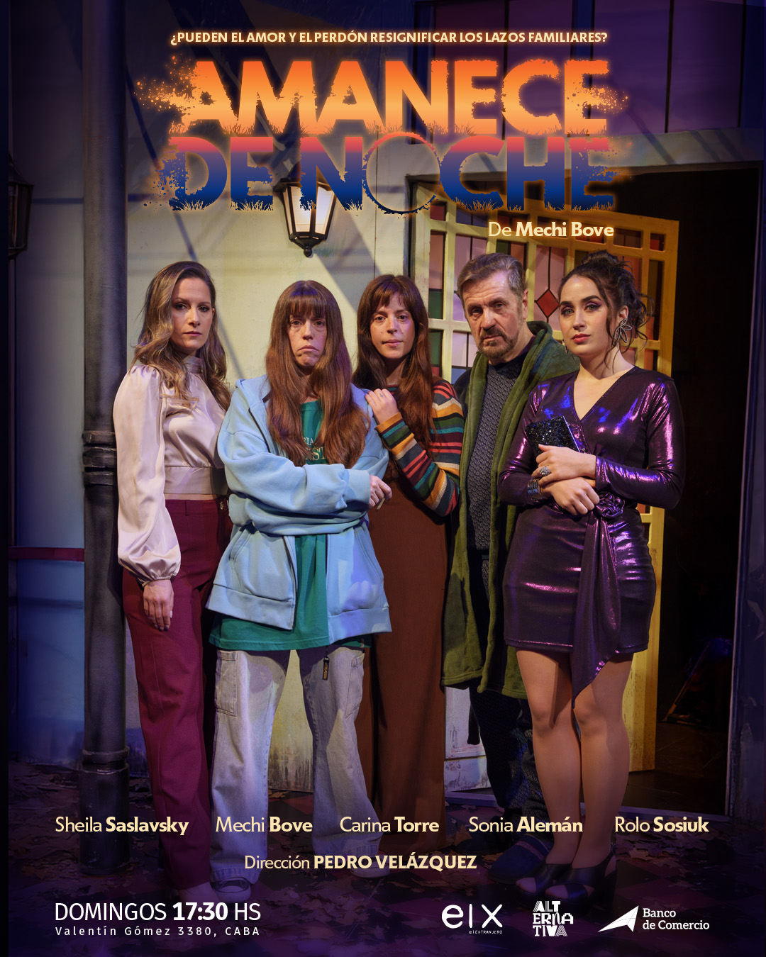 Teatro porteño: «Amanece de noche» invita a reflexionar sobre el perdón y el amor filial los domingos