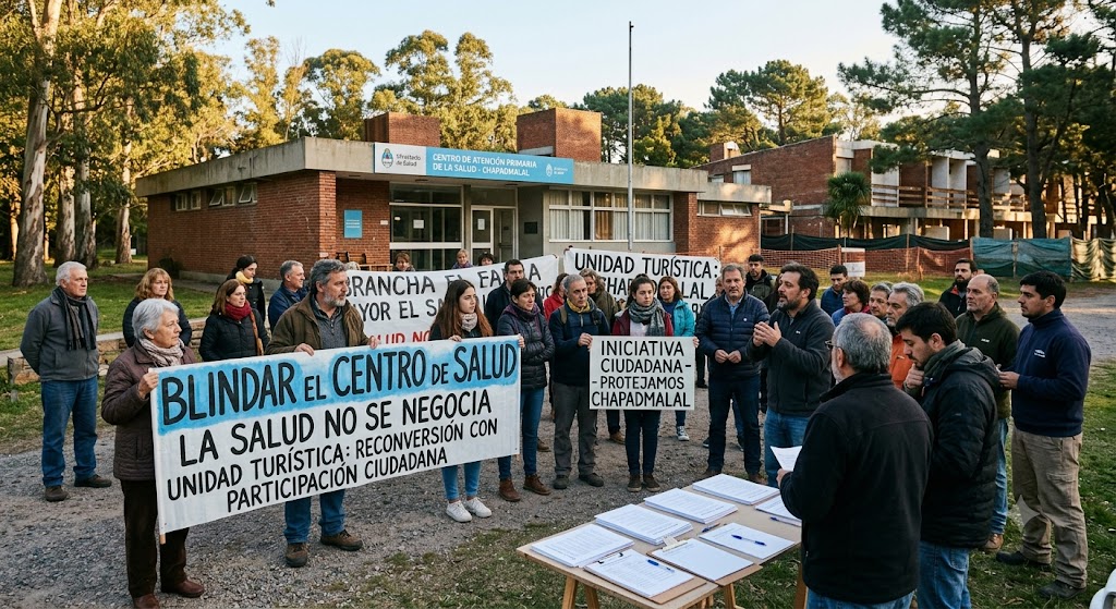 Iniciativa ciudadana en Chapadmalal: buscan «blindar» el centro de salud en la reconversión de la Unidad Turística