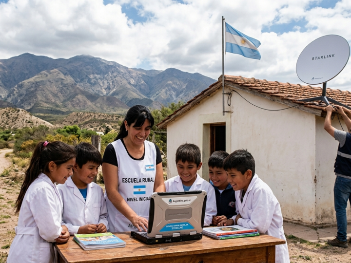 Conectividad en el aula: el Gobierno y Starlink llevarán internet satelital a 6.000 escuelas rurales