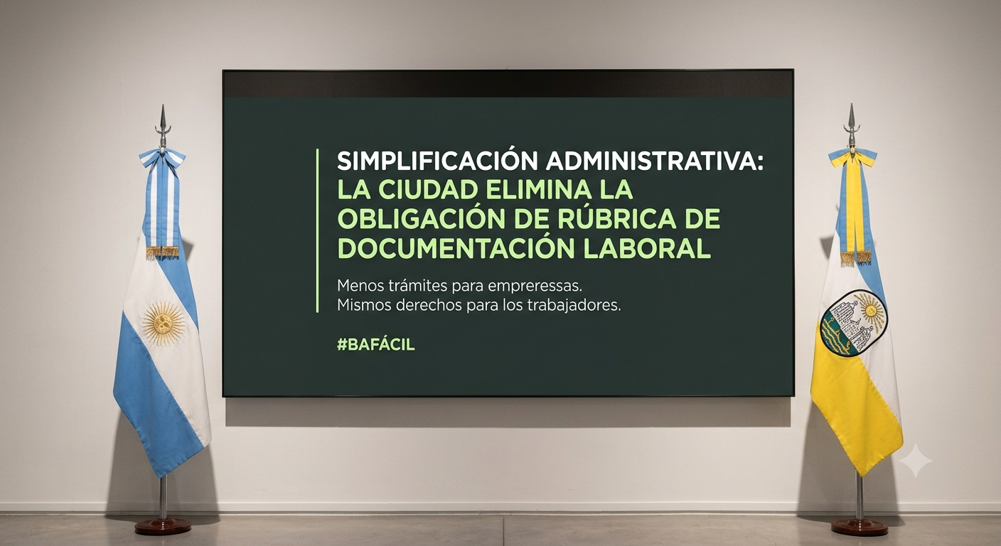 CABA elimina la obligación de la rúbrica de documentación laboral