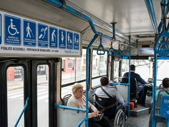 Transporte inclusivo: Buenos Aires reglamentó la ley que exige pictogramas en colectivos y capacitación a choferes