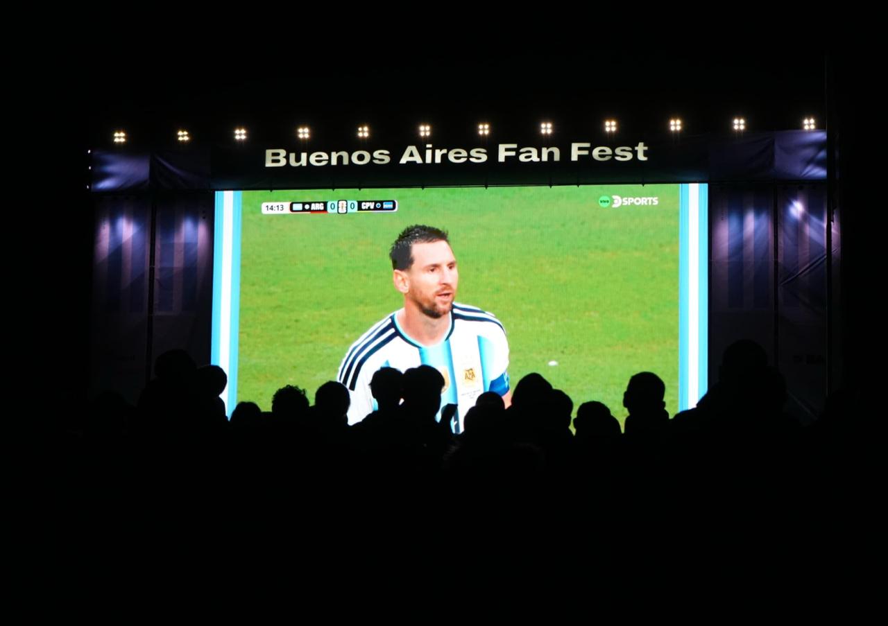 Mundial 2024: más de 140 mil hinchas ya alentaron a la selección en los Fan Fest de CABA