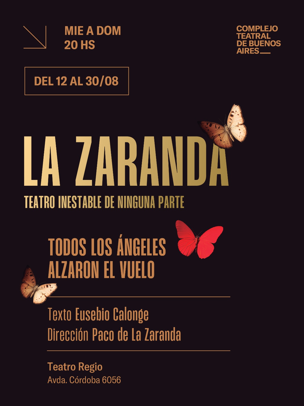 Teatro internacional en CABA: La Zaranda regresa a Buenos Aires con «Todos los ángeles alzaron el vuelo»