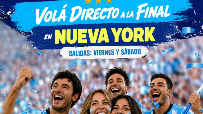 Rumbo a la final: Aerolíneas Argentinas suma vuelos directos a Nueva York para alentar a la Selección