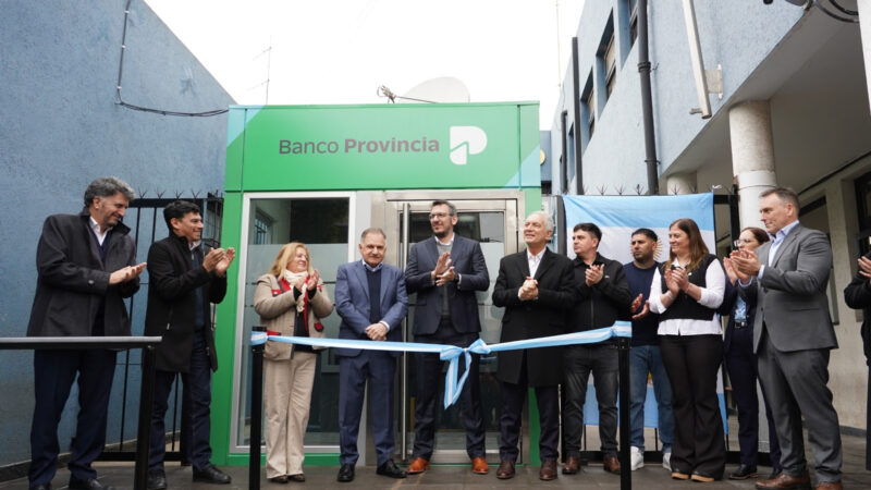 Puesta en valor en la República de los Niños: renovaron la sucursal del Banco Provincia y sumaron servicios en las delegaciones