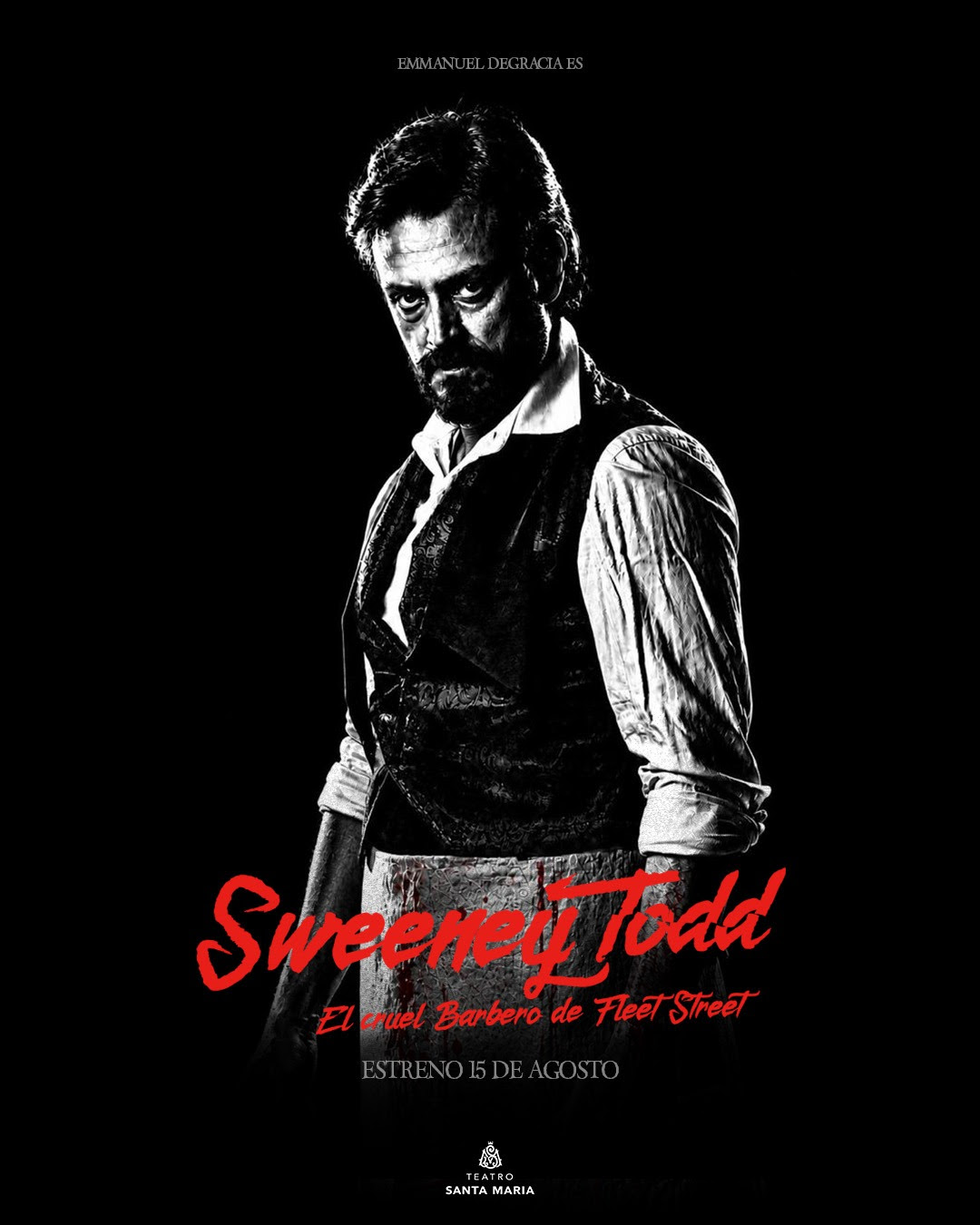 Terror, humor negro y venganza: «Sweeney Todd», el icónico musical de Stephen Sondheim, llega al Teatro Santa María