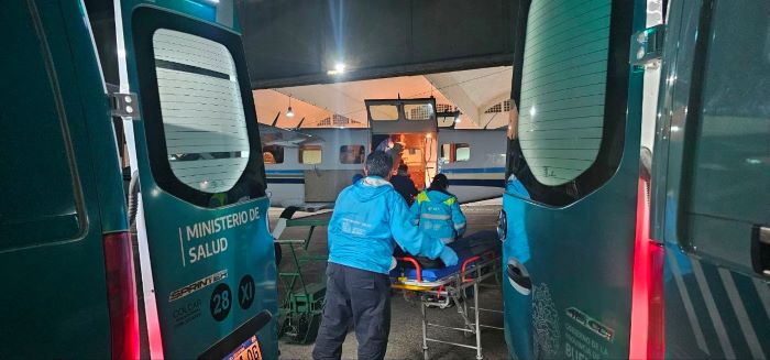 Inédito vuelo sanitario bonaerense: trasladan desde Jujuy a dos pacientes politraumatizados a hospitales de La Plata