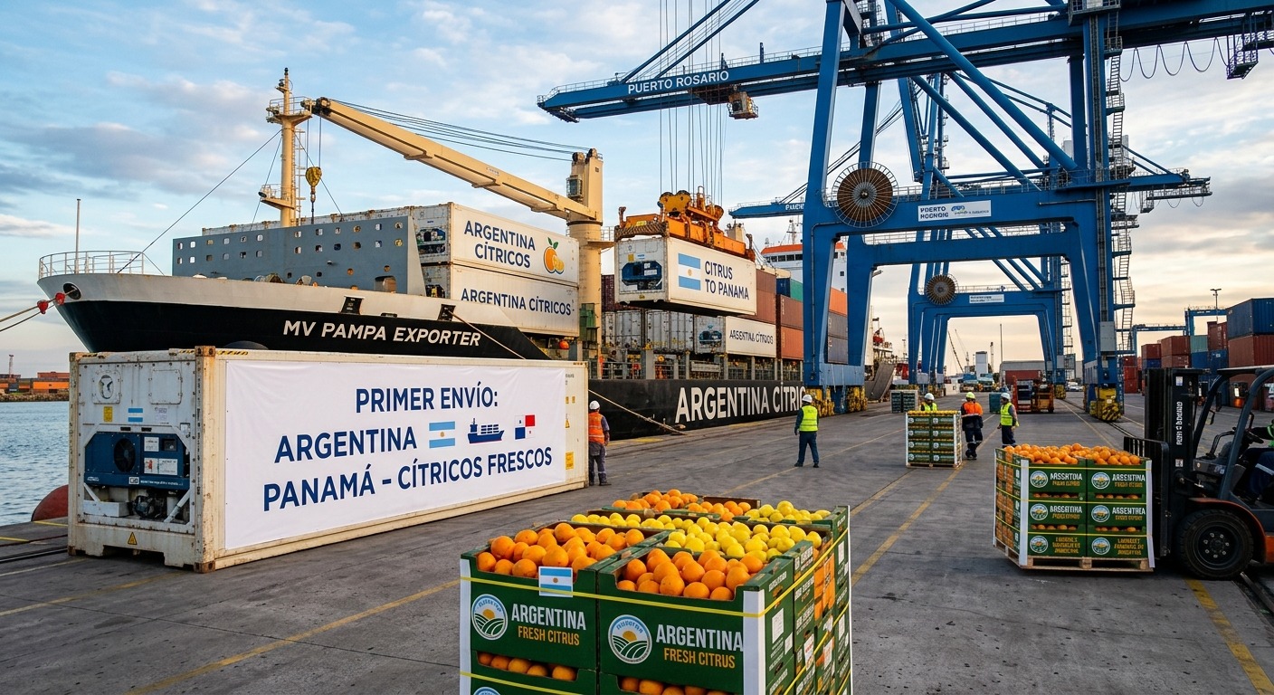Argentina suma a Panamá como nuevo mercado para la exportación de cítricos frescos