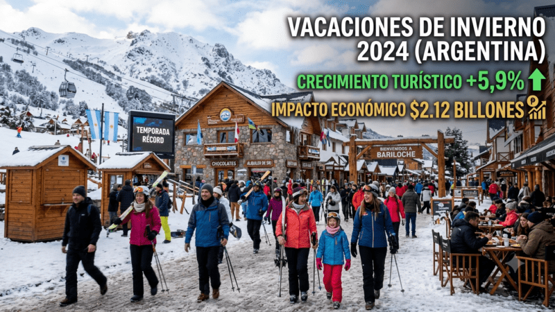 Vacaciones de invierno: creció el turismo un 5,9% y dejó un impacto de $ 2,12 billones