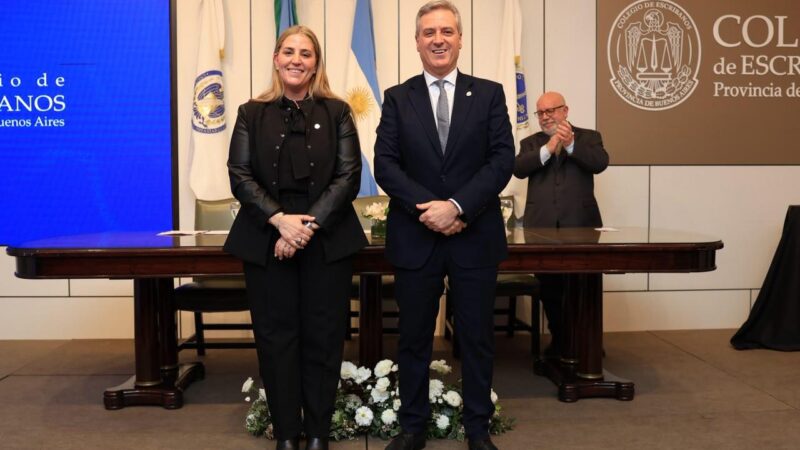María del Rosario Berterretche Mateos asumió la presidencia de la Delegación La Plata del Colegio de Escribanos
