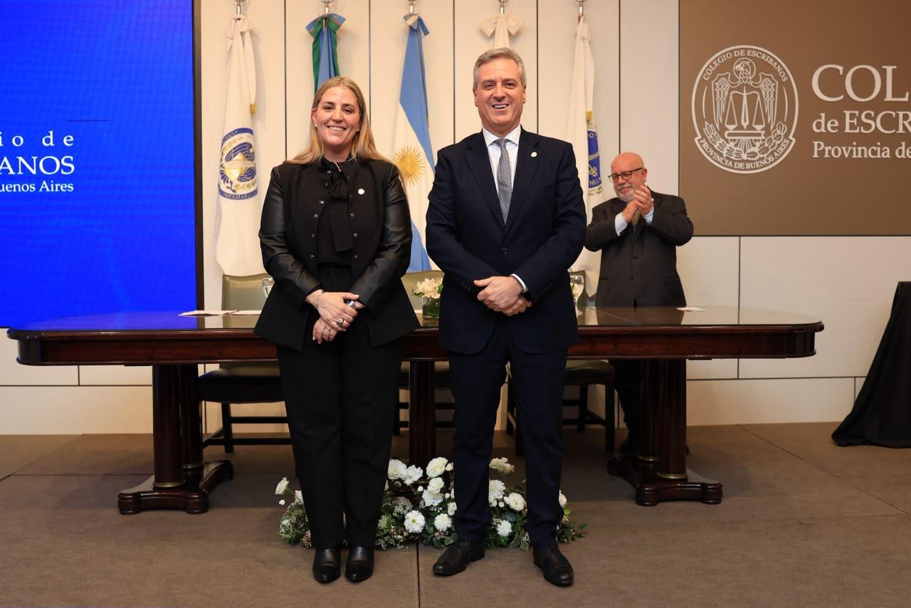 María del Rosario Berterretche Mateos asumió la presidencia de la Delegación La Plata del Colegio de Escribanos