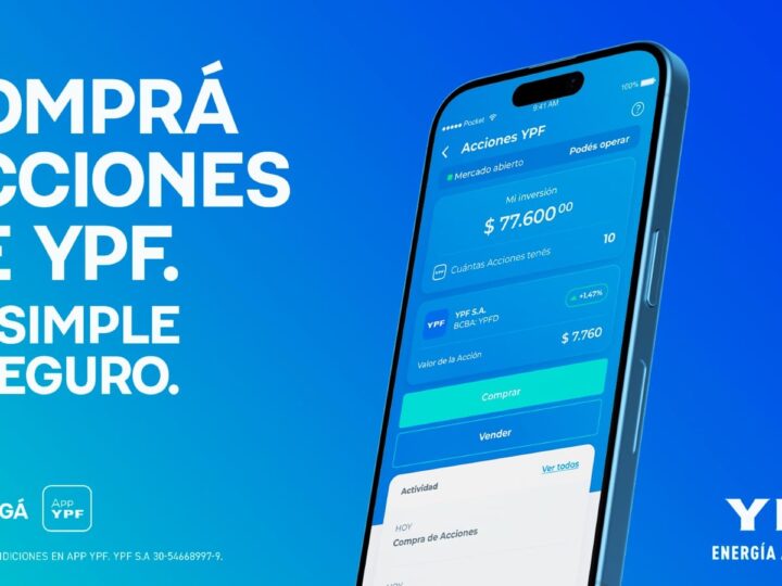 YPF revoluciona su ecosistema digital: ahora se pueden comprar y vender acciones directamente desde su app