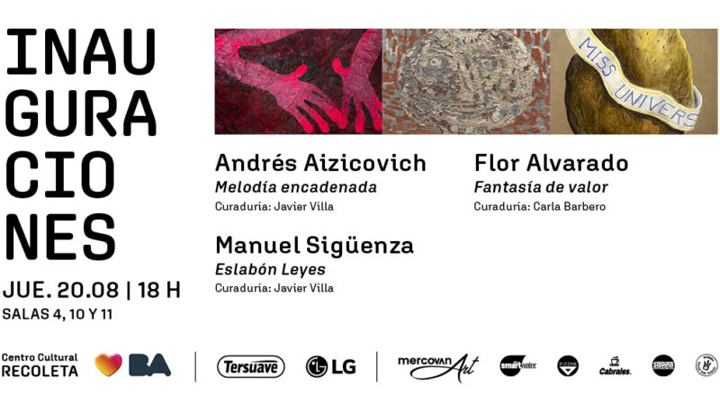 El Centro Cultural Recoleta inaugurará tres nuevas exposiciones de arte contemporáneo 