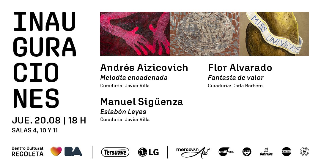 El Centro Cultural Recoleta inaugurará tres nuevas exposiciones de arte contemporáneo 