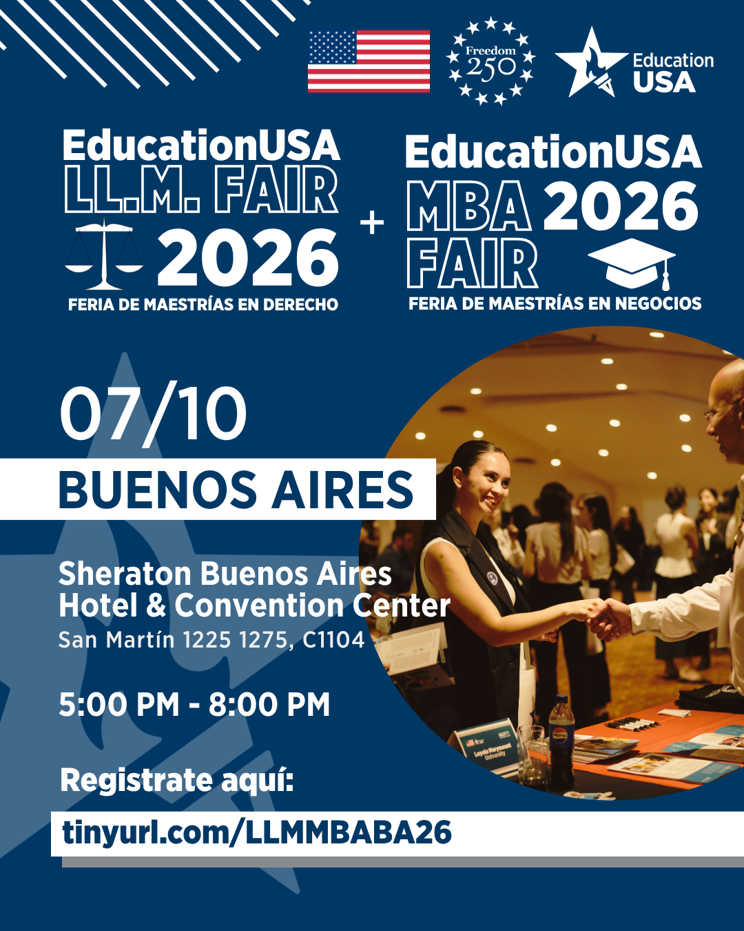 Más de 10 universidades de EE. UU. llegan a Buenos Aires para la LL.M. & MBA Fair 2026