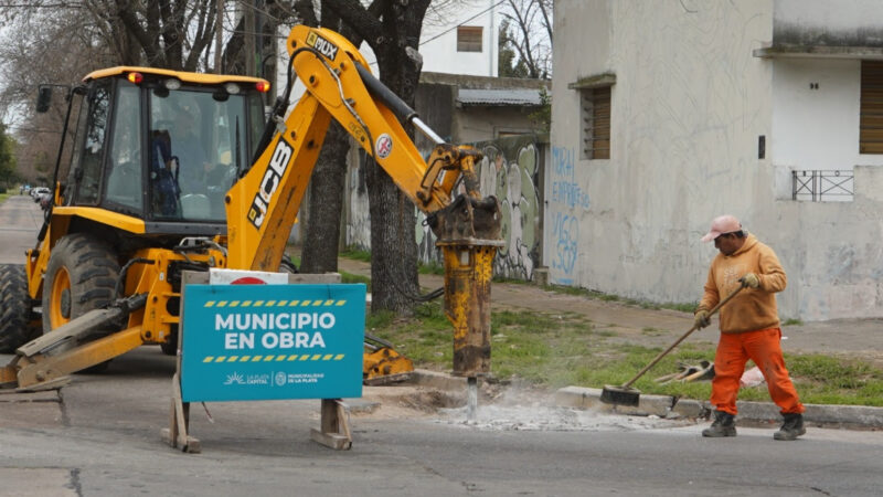 La Plata: arreglaron más de 50 cuadras de asfalto en una semana