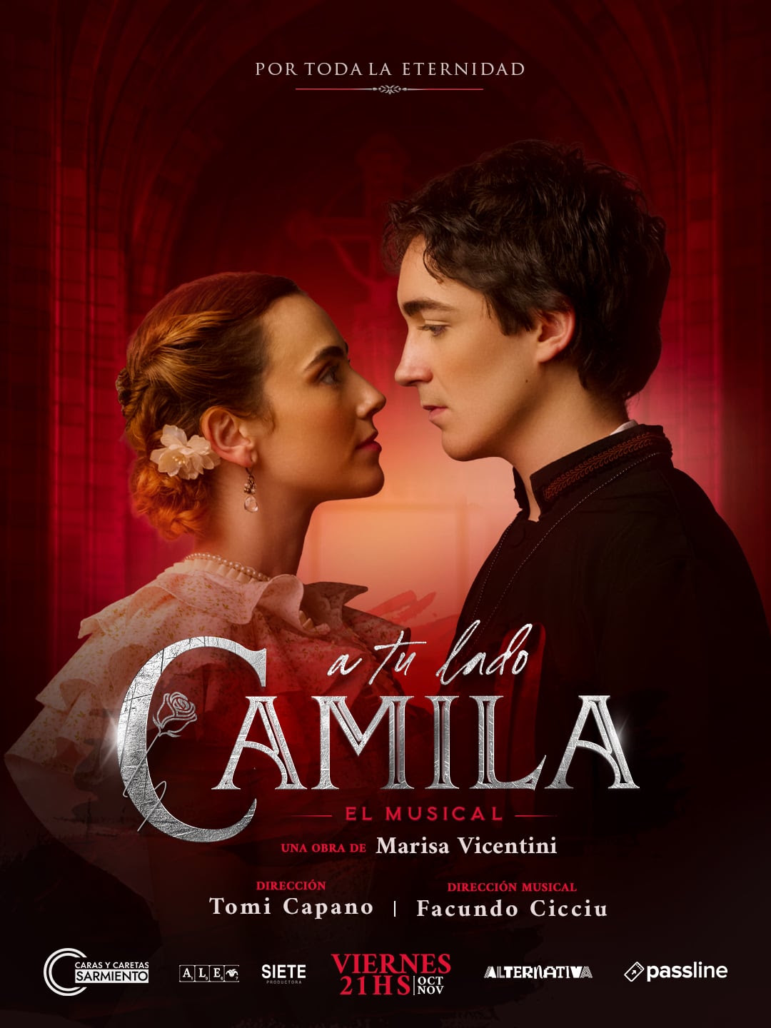 Amor, poder y tragedia histórica: «A tu lado, Camila» desembarca en CABA con música en vivo y un elenco multitudinario