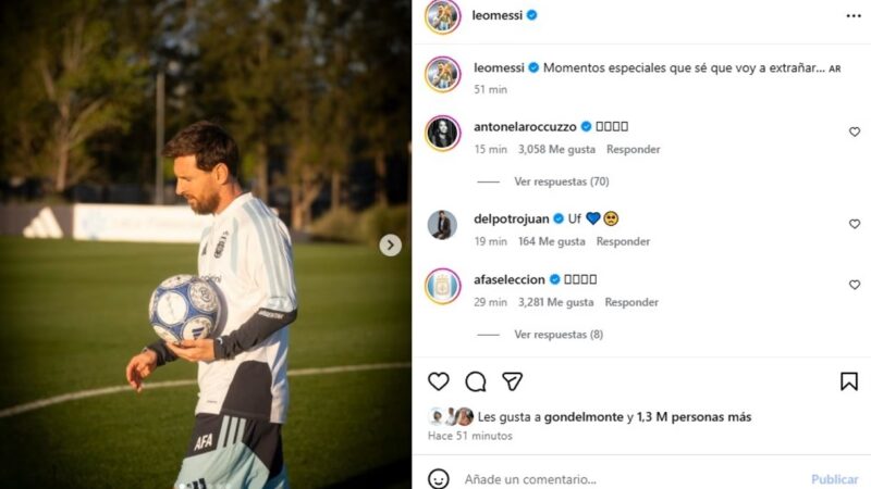 “Momentos especiales que sé que voy a extrañar”: la emotiva publicación de Lionel Messi antes de su partido despedida