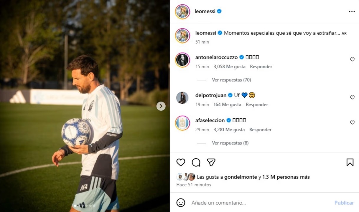 “Momentos especiales que sé que voy a extrañar”: la emotiva publicación de Lionel Messi antes de su partido despedida