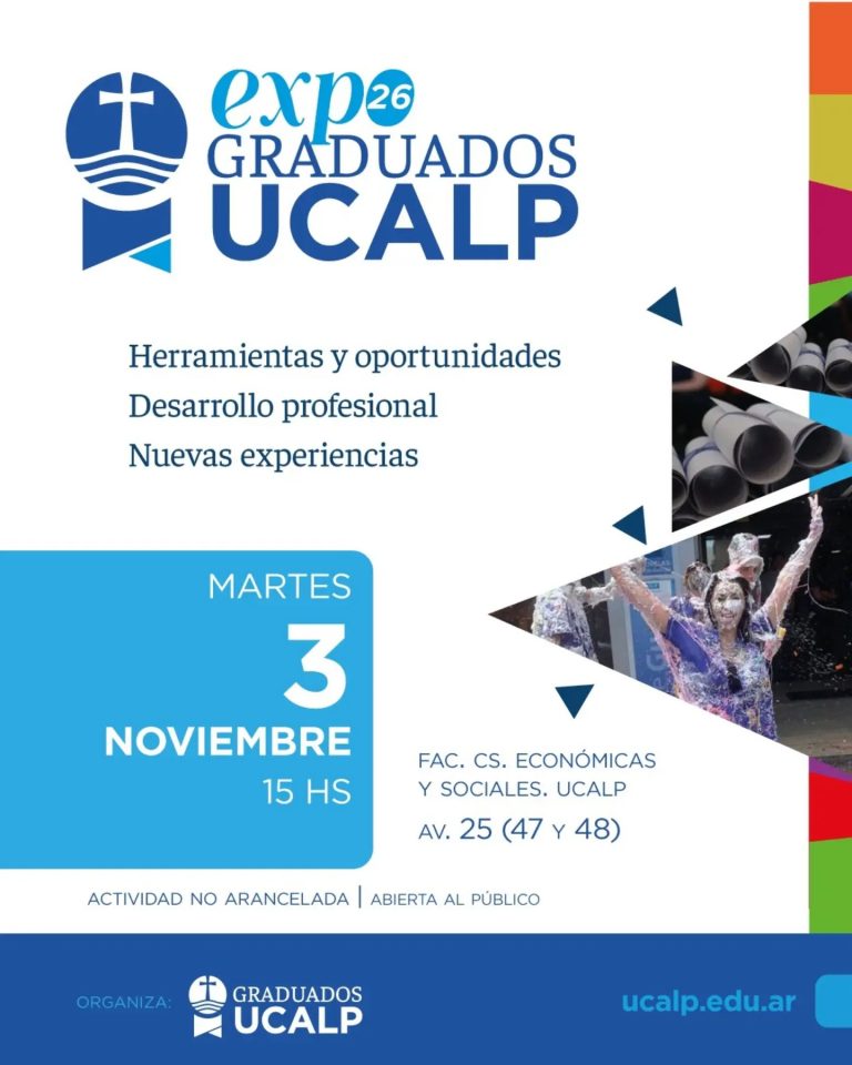 La UCALP impulsa la Expo Graduados para fortalecer el vínculo y el desarrollo profesional de sus egresados