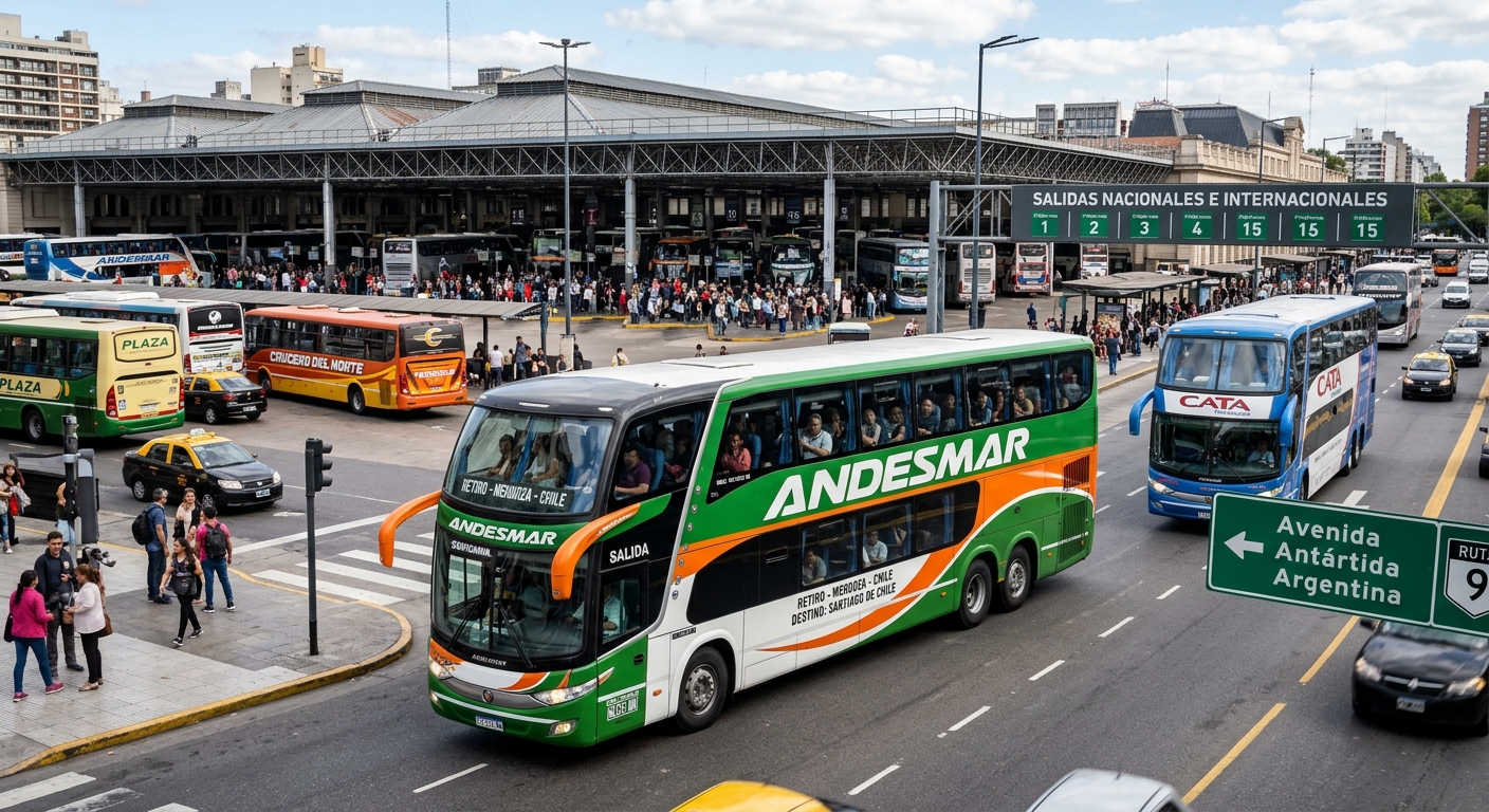 Transporte terrestre de pasajeros: el Gobierno extendió las autorizaciones para conectar con Chile, Brasil y Uruguay