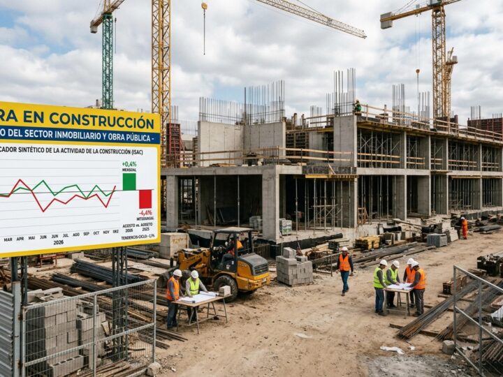Hubo un leve rebote mensual en la construcción, impulsado por grifería y vidrios
