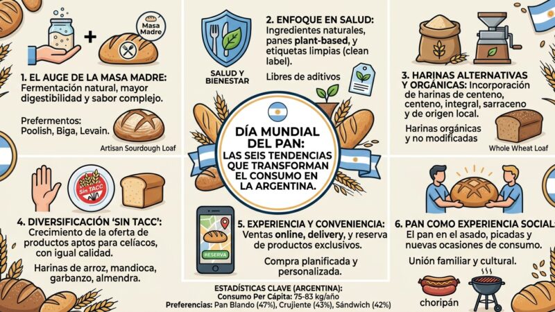 Día Mundial del Pan: las seis tendencias que transforman el consumo en la Argentina