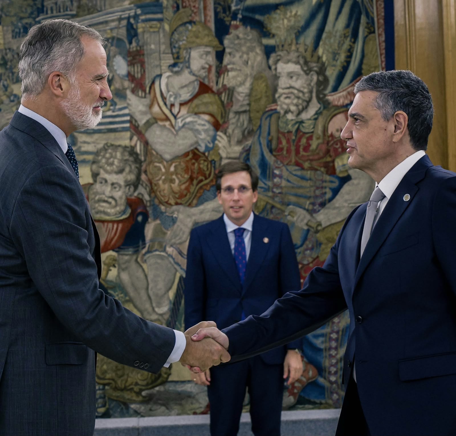 Jorge Macri fue recibido por el rey Felipe VI , en Madrid