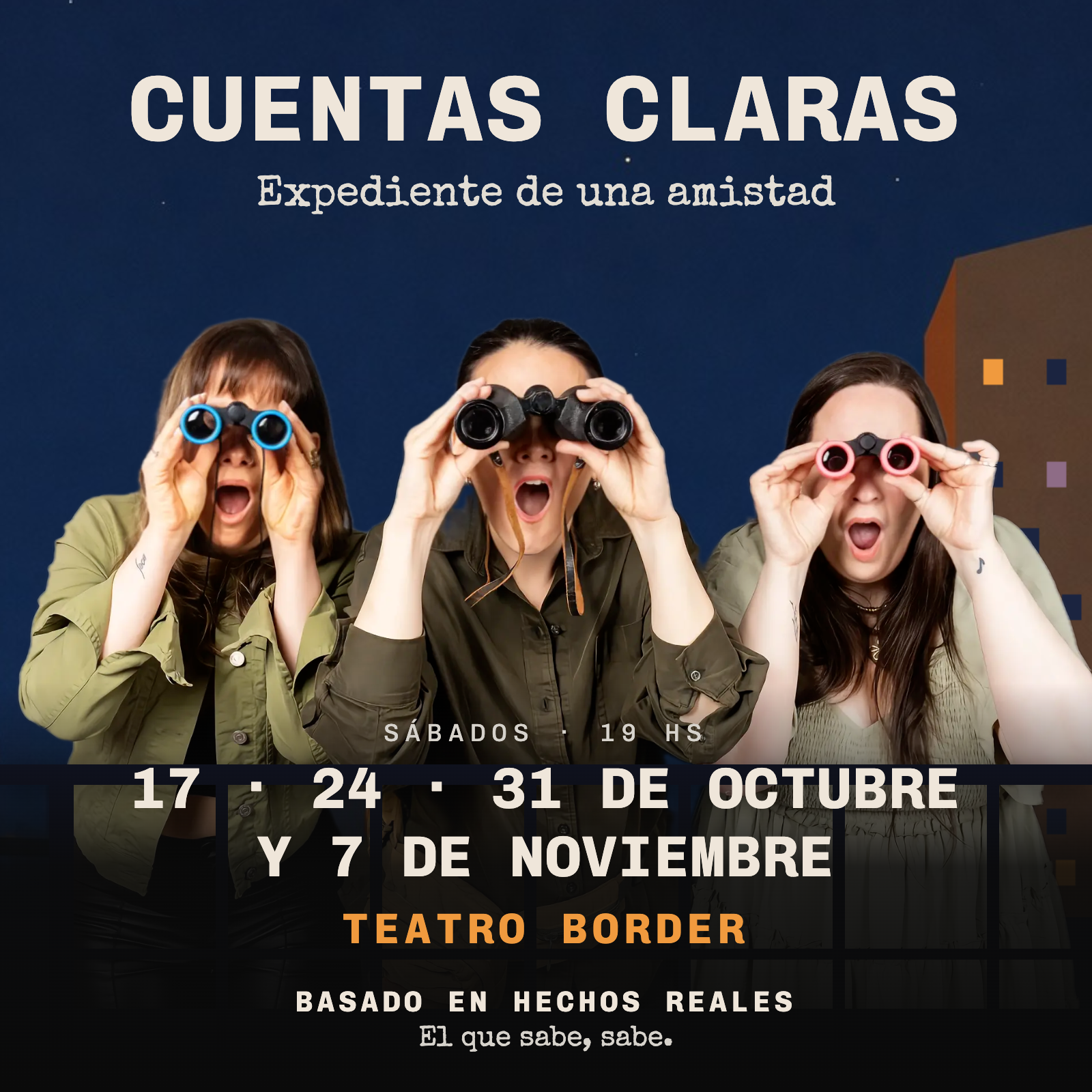 De un robo real a una comedia musical: “Cuentas Claras” llega al Teatro Border