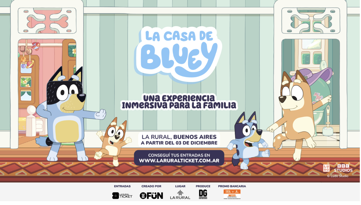 La Casa de Bluey llega a Buenos Aires: cuándo abre y cómo será la experiencia inmersiva para toda la familia