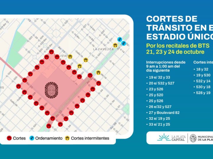 BTS en La Plata: despliegan operativo de prevención y seguridad